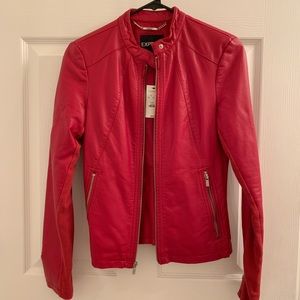 NWT Express Red Leather Jacket